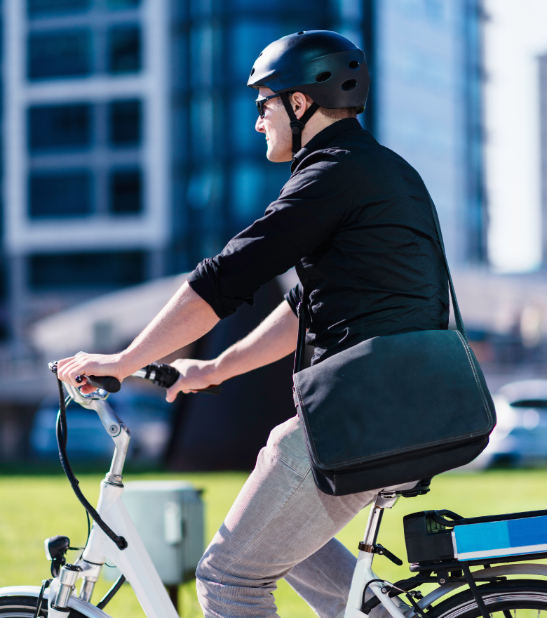 Man riding bike in brisbane | Featured image for Electric Bikes - E Bikes Brisbane | Buy E Bikes Online Page